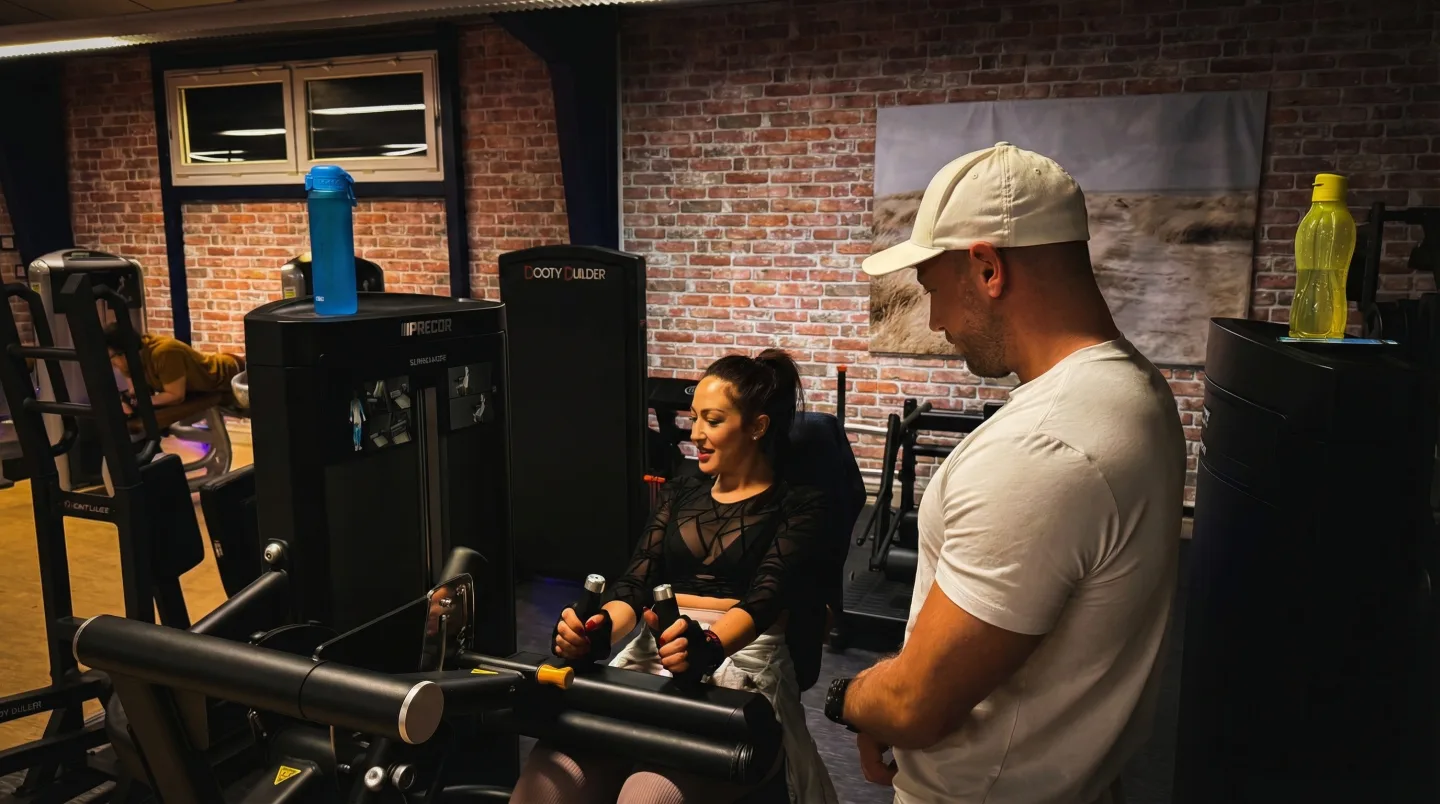 Ron Tilke beim Personal Training mit einer Kundin in Husum